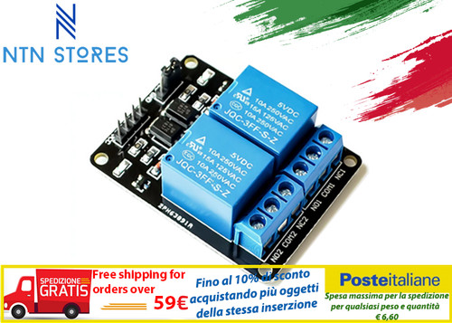Relè relay modulo 10a 2 - 10a,