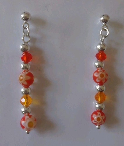 Orecchini pendenti donna fiori - donna,