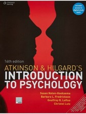 Atkinson and Hilgard's Introduction to Psychology 16ed INTERNATIONAL EDITION