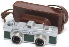 Pellicola Meopta Stereo-Mikroma I VERDE 16mm con obiettivo Mirar 3,5/25mm custodia abbinata