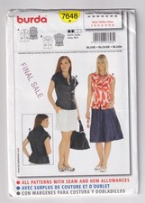 BURDA  pattern 7648 tops
