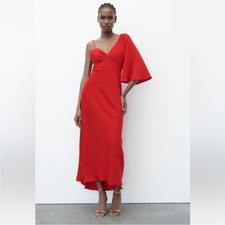 Abito midi zara rosso - abito,