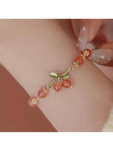 Bracciale donna con ciliegia - , e
