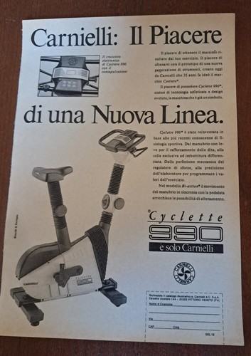 Pubblicità cyclette 990 - pubblicità,