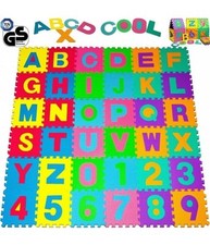 Tappeto Puzzle Per Bambini 12 X 12 Cm Gioco Tappetino Lettere Alfabeto Gomma