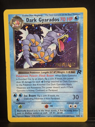 Dark gyarados - gyarados, (prerelease)