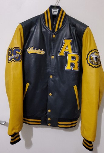 Giacca pelle vera varsity - pelle,