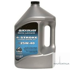 OLIO MOTORE ORIGINALE MERCURY QUICKSILVER MARINE 4-STROKE 25W40 - 4 LT