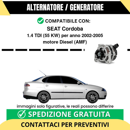 Alternatore seat cordoba 4 - seat, 1.4