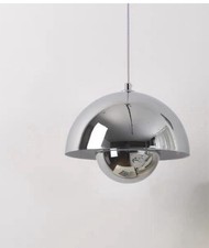 Lampada a sospensione cromata