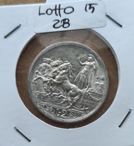 Italia lire 1915 quadriga - italia, 2