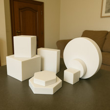 Set scenografia 8 pezzi  sfondo fotografico fotografia prodotti - bianco