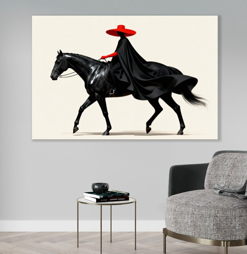 Donna cavalca cavallo - la,