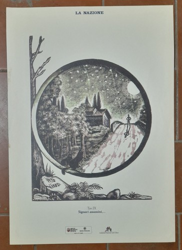 Pinocchio xilografia - xilografia, di