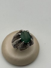 anello con pietra di colore in argento 925 vintage silver ring