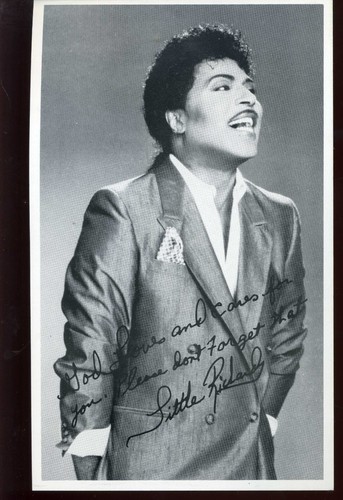 Little richard autogrammkarte - little,