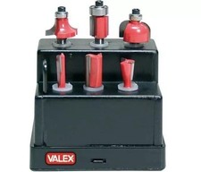 Valex 6 frese per legno per fresatrice codolo 6mm set fresatura scanalatura