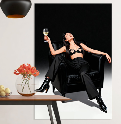 Sexy donna poltrona - in,