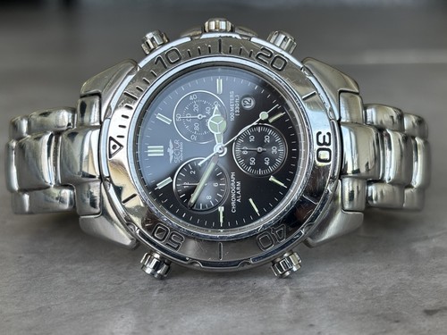 Sector chronograph alarm date - chronograph,