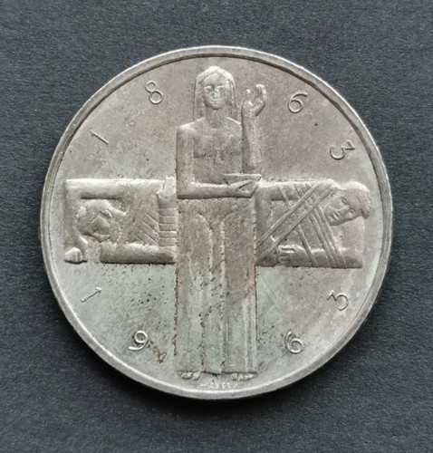 Moneta argento franchi - argento, 5