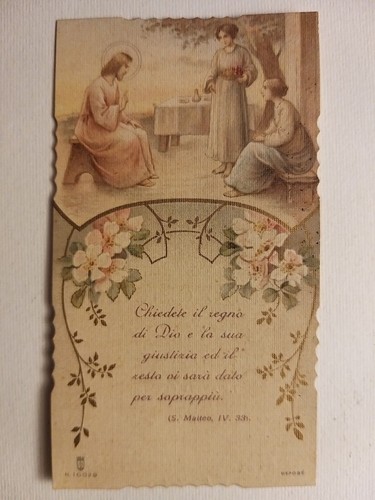 Santino holy card santa lega - -,
