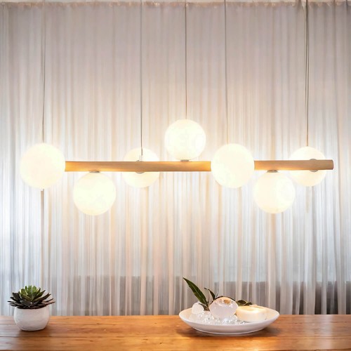 Lampada sospensione legno - a,
