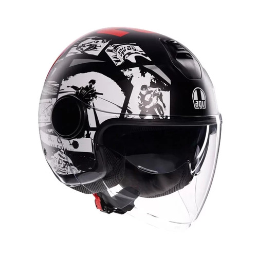Casco jet agv history matt - agv,