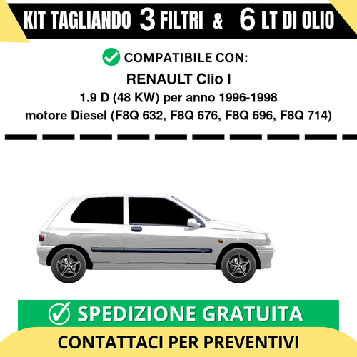 Tagliando per renault clio - renault, i