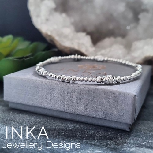 Bracciale con perline - , in