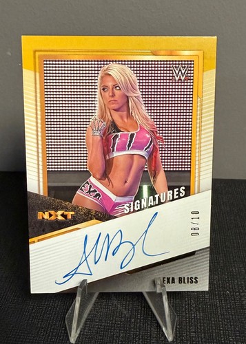 Alexa bliss card auto gold - on-card,