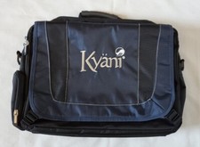 Kyani Borsa Messenger Valigetta Nera Blu Logo Ricamato Multitasche *Leggi