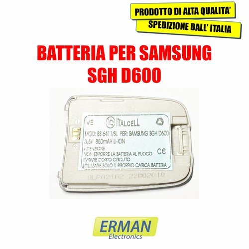 Batteria per samsung sgh - per, d600