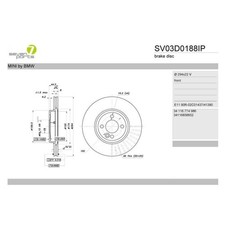 Disco freno seven parts - freno,