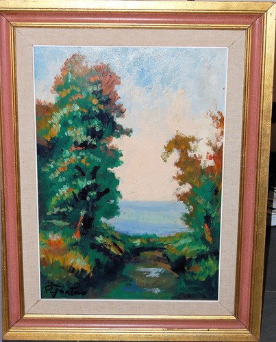 Quadro autentico olio - quadro, di