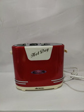 ARIETE MACCHINA PER HOTDOG 186 PARTY TIME 650W HOT DOG MAKER ROSSA STILE RETRO