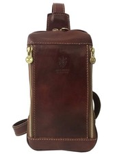 Marsupio a spalla Uomo in vera pelle made in Italy BC620 4 colori