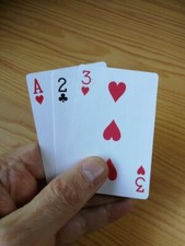 Gioco prestigio 3 carte - di,