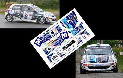 Decals renault clio - 1/43], rs