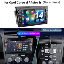 2+64G Android14 autoradio navigatore GPS per Opel Astra H G Corsa C D Zafira B Carplay