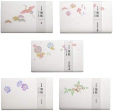 Kimono giapponese Washi Beauty Kaishi (carta giapponese) Set di 5,20 fogli per confezione