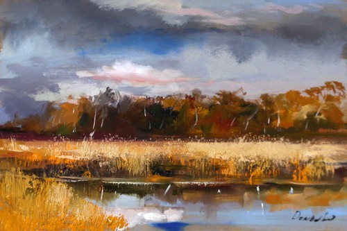 Paesaggio quadro olio - paesaggio,