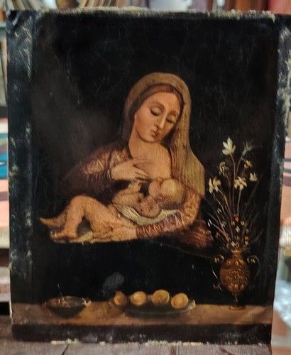 Dipinto antico madonna del - dipinto,