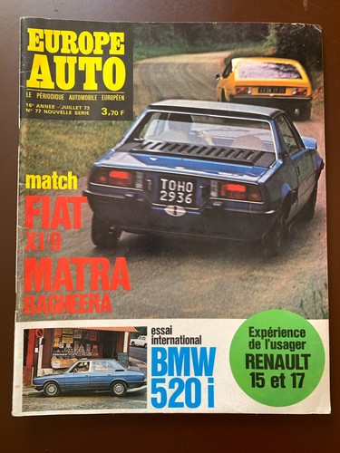 Europe auto 7 - du, 7/1973