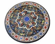 42 " Marmo Divano Centro Table Top Inserto Pietra Dura Intarsiato Handmade