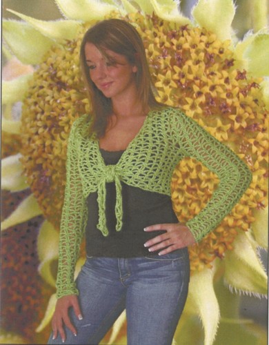 Mini giacca rete crochet - mini,