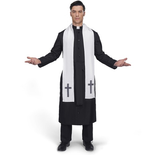 Adult men black priest - black,