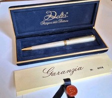 DELTA CELLINI  Funzionante - PENNA a SFERA - ARGENTO 925%  - 1 CE ☆ Argentiere 