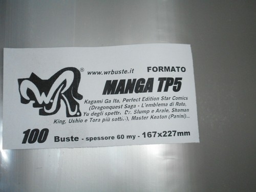 100 buste manga tp5 - "manga, tp5"