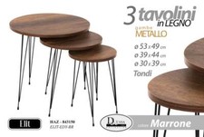 SET 3 TAVOLINI TAVOLO TONDO