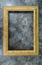 Cornice di legno lavorazione foglia oro 20x30 gola argento antico